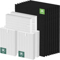 HPA300 HEPA Replacement Filt-er for Honeywell HPA300 Series Air Purifi-ers HPA300 HPA300VP HPA304 HPA3300, Replace HRF-R3 (6 HEPA R Replacement Filt-ers + 8 Activated Carbon Pre-Filter)