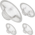 Juvale 4-Pack Stainless Steel Kitchen Sink Drain Strainer - Mesh Screen Sink Strainer and Hair Catcher for Bathroom (4.3", 2.8" and 2.1")