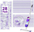 28 Count ‌Disposable Heavy-Duty Power Mop Pads Refills for Swiffer Power Mop ,Replacement Floor Cleaning Refills, Non-Washable & Unscented, Compatible with Swiffer PowerMop (Quick-Absorb, No Residue)