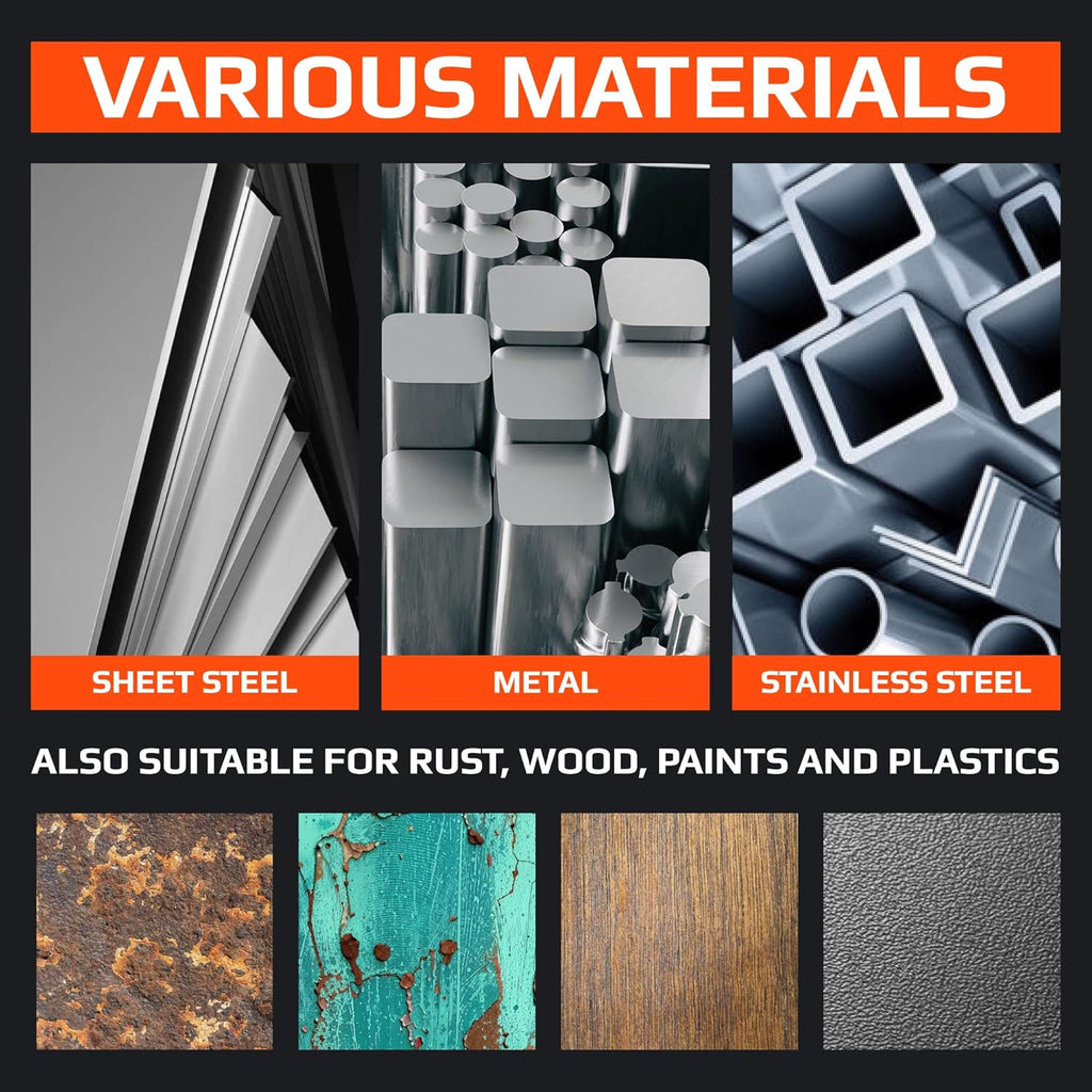 4.5 Inch Paint Stripping Disc - Rust Remover Wheel, Abrasive Discs Rust, Oxidation, Paint Remover Stripper Discs - Coarse Strip Discs 4 1/2 for Angle Grinder GRAFF 10 Packs (7/8" Arbor)