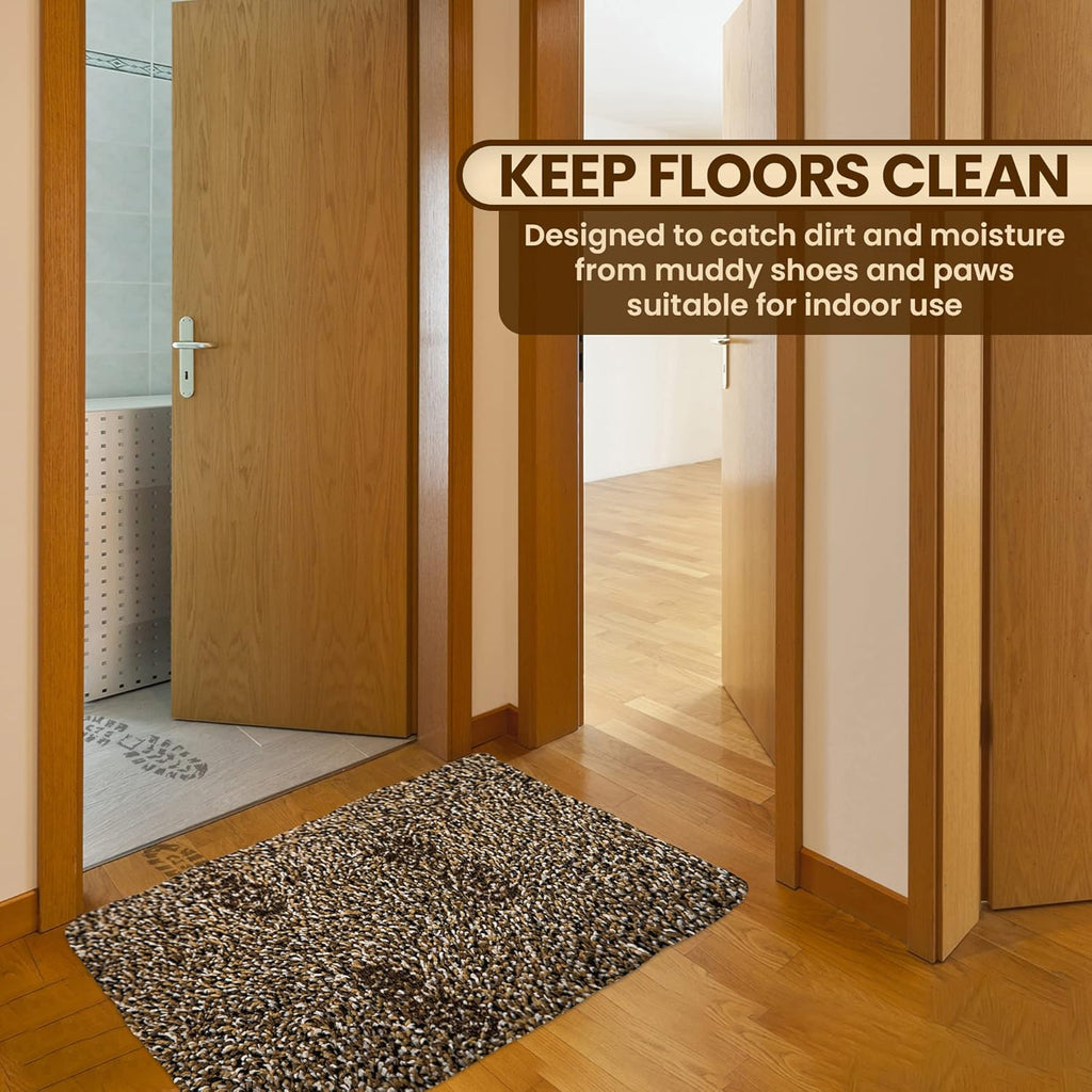 Premium Microfiber Indoor Door Mat – 24"x36" Washable Entry Mat, Non-Slip, Waterproof Backing, Super Absorbent, Low Profile Entryway Doormat for Indoor Entrance