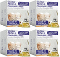 Clean People Laundry Detergent Pods - Recyclable Packaging, Hypoallergenic, Stain Fighting - Ultra Concentrated, Laundry Soap (384 Count, Fragrance Free)