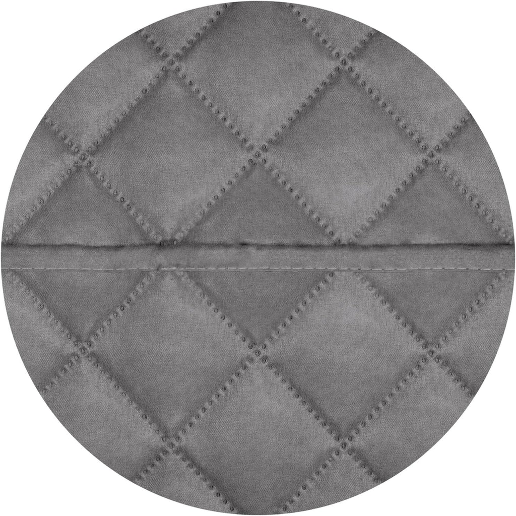 PureFit Reversible Quilted Sofa Cover, Water Resistant Slipcover Furniture Protector, Washable Couch Cover with Non Slip and Elastic Straps for Kids, Dogs, Pets (Oversized Loveseat, Gray/Gray)