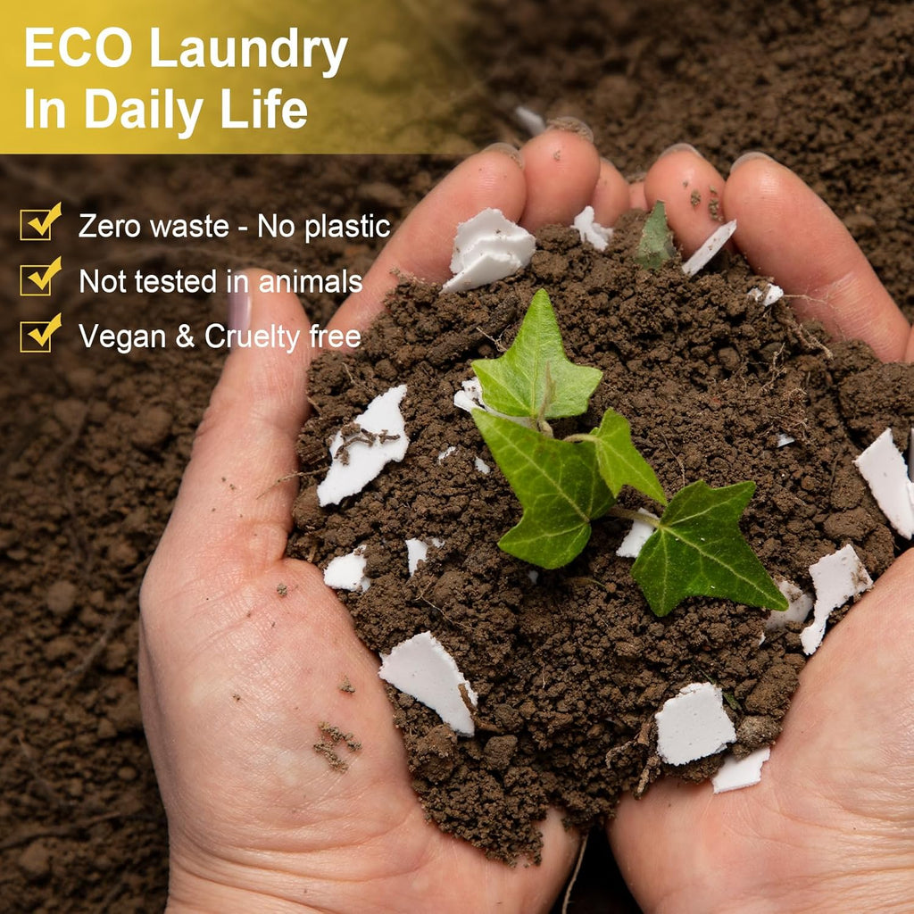 Laundry Detergent Sheets, Up To 128 Loads Champagne Scent Hypoallergenic Eco-Friendly Laundry Sheets, Biodegradable Plastic Free Liquidless Laundry Sheets Detergent Suitable for Sensitive Skin