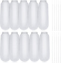 LEIFIDE 10 Pieces Lint Traps for Washing Machine Hose and Cable Ties Set Laundry Lint Catcher Nylon Mesh Trap for Washer Hose Fits Most Washing Machines, White