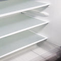8Pcs Refrigerator Liners, Washable Fridge Liner Mats Covers Pads for Glass Shelf Cupboard Cabinet Drawer Home Kitchen Accessories Organization (Clear)