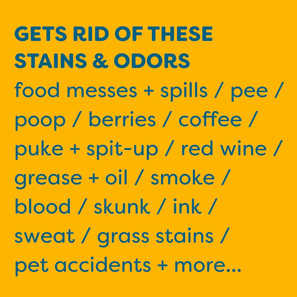 KIDS 'N' PETS Instant All-Purpose Stain & Odor Remover - Cleans Dog Pee, Cat Urine, Other Smells, Spots from Carpet, Couch, Mattress - Non-Toxic Chemicals & Child Safe Enzyme Cleaner - 1-Gallon
