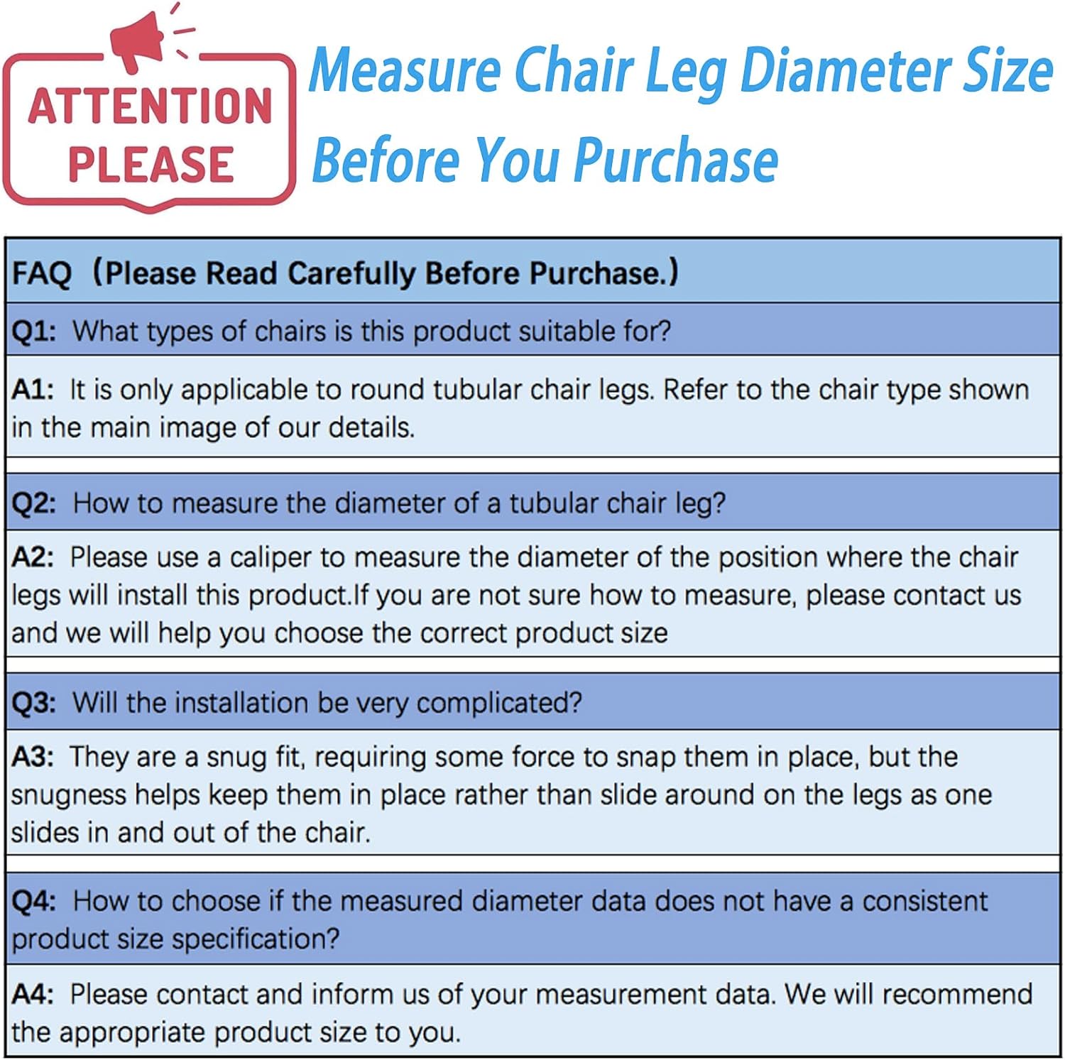 Rectangle U Shaped Chair Leg Tips Caps with Felt Pads,Furniture Feet Protector Slide Smoothly Glides No Scratches No Noise Protect Hardwood Floor,Fit 10mm(25/64inch) Diameter Tubular Leg (Black 24PCS)