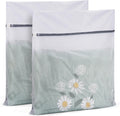 2 Pack XXL Durable Honeycomb Mesh Laundry Bags for Delicates with AUTO-Lock Zipper, Lingerie Bags for Washing Delicates, Laundry Bags Mesh Wash Bags for Bed Sheet,Bed cover,Blanket,Curtain, Sweater