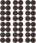 Furnigear Felt Furniture Pads for Hardwood Floors - Self Adhesive Chair Felt Pad, Floor Protector for Furniture Feet, Furniture Slider Moving Furniture Smoothly, Anti Scratch 48 Pcs 1-1/2" Round Brown
