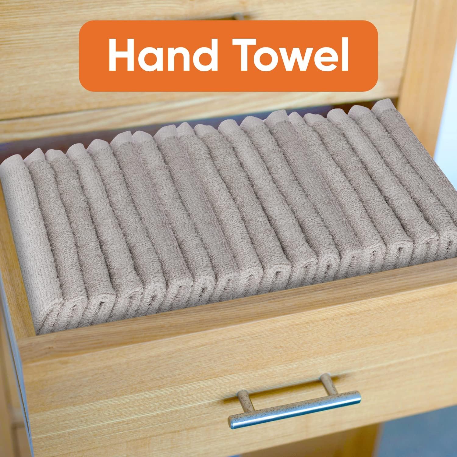 Superio Cotton Terry Washcloths Grey Towels 100% Cotton Cleaning Cloth 16" Rags Wash Clothes for Body and Face, Spa Towels, Multi Purpose (12, 16"x16")