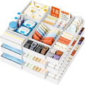 DIMJ Drawer Organizer Clothes - 18 Pack Baby Dresser Organizer for Nursery, Foldable Drawer Organizer Bins for Closet Bedroom Organization, Fabric Clothes Storage Dividers for Underwears, Socks, Bras