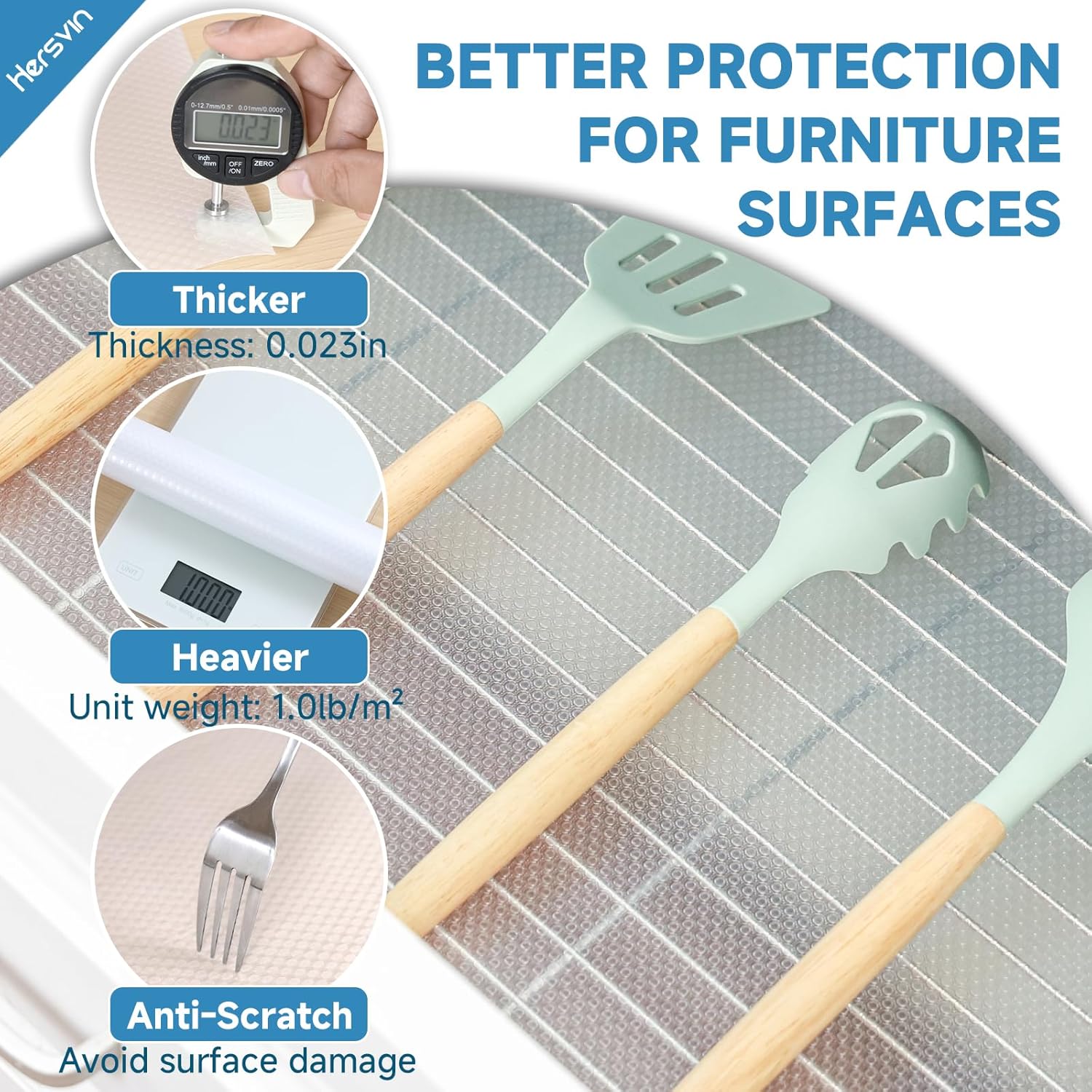 Shelf Liners 16 in x 20 ft EVA Drawer Mats, Non-Adhesive Cupboard Protector, Kitchen Cabinet Lining Fridge Liner (Clear Flat Dot, 40.7x610cm)