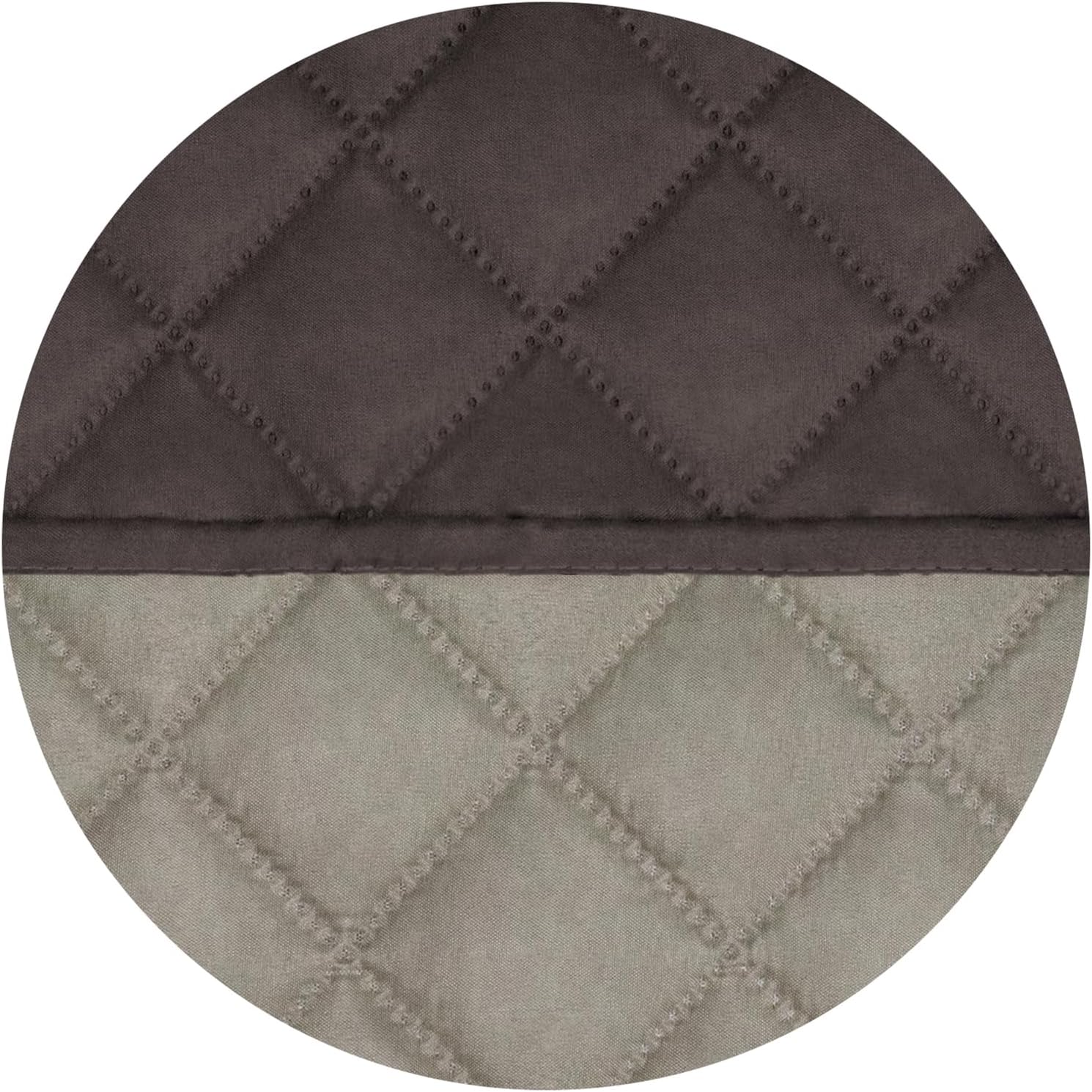 PureFit Reversible Quilted Sofa Cover, Water Resistant Slipcover Furniture Protector, Washable Couch Cover with Non Slip and Elastic Straps for Kids, Dogs, Pets (Oversized Loveseat, Chocolate/Beige)