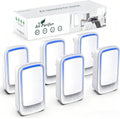 Plug In Air Ionizer Purifier for Home (6 Pack), Negative Ion Generator, Quiet Air Freshener for Bedroom, Office, Kitchen, Portable Air Filter, Mini Air Cleaner