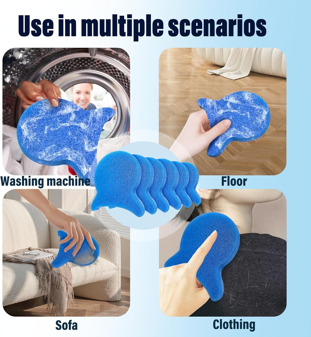 Pet Hair Remover for Laundry, Reusable Dog & Cat Hair Remover Tool, Effectively Removes Pet Hair, Lint and Dander from Bedding and Clothing, Suitable for Washing Machines, Dryers 8PCS