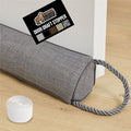 GORILLA GRIP Door Draft Stopper for Bottom of Doors, Weather Stripping Seal Blocks Hot Air, Noise, Bugs, Keeps Cold AC in, Sound Proofing Easy Install Gap Filler, Home Essentials, 34 Inch, Slate Gray