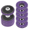 WICHEMI 10 Pack 4'' x 5/8'' Strip Discs Rust Remover Paint Stripping Wheel for Angle Grinder, Quick Abrasive Discs Rust Oxidation Surface Cleaning