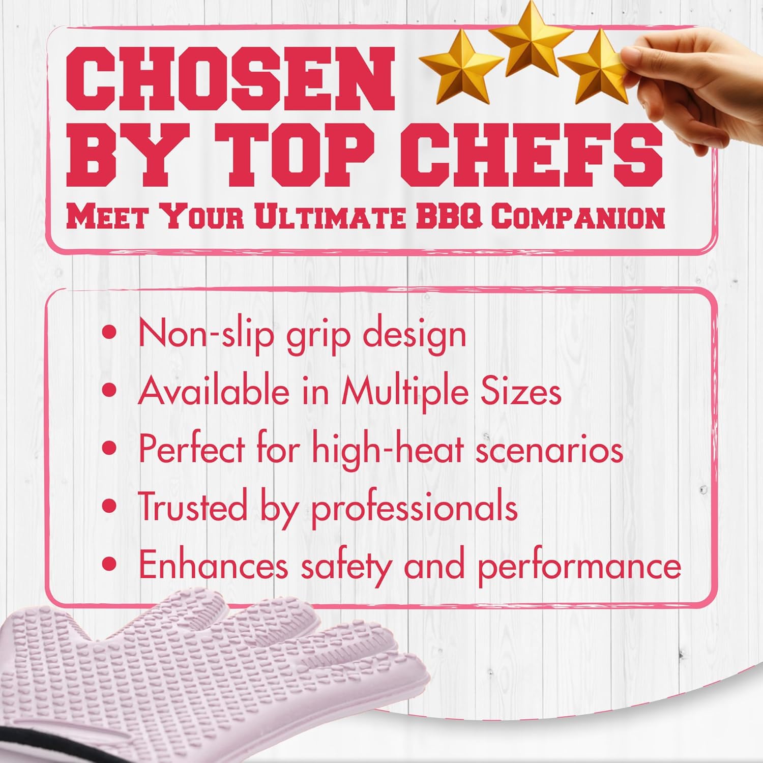 KITCHEN PERFECTION S Silicone Smoker Oven Gloves for Women -Extreme Heat Resistant BBQ Gloves -Handle Hot Food Right on Your Grill Fryer |Waterproof Oven Mitts Cooking Gloves |Superior Set+3 Bonuses