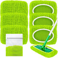 Reusable Dry Sweeping Cloths Microfiber Wet Pads Refill Compatible with Swiffer Sweeper Mop Replacement Sweeping Mopping Pad Refills for Use on All Sealed Floors - Stone, Hardwood, Laminate & Tile