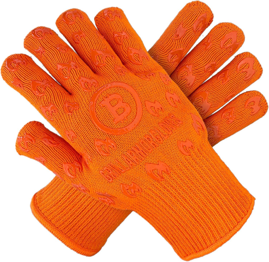 Grill Armor Oven Gloves 932°F Extreme Heat & Cut Resistant Oven Mitts with Fingers for BBQ, Cooking, Grilling, Baking – Accessory for Smoker, Cast Iron, Fire Pit, Camping, Fireplace, Griddle & More