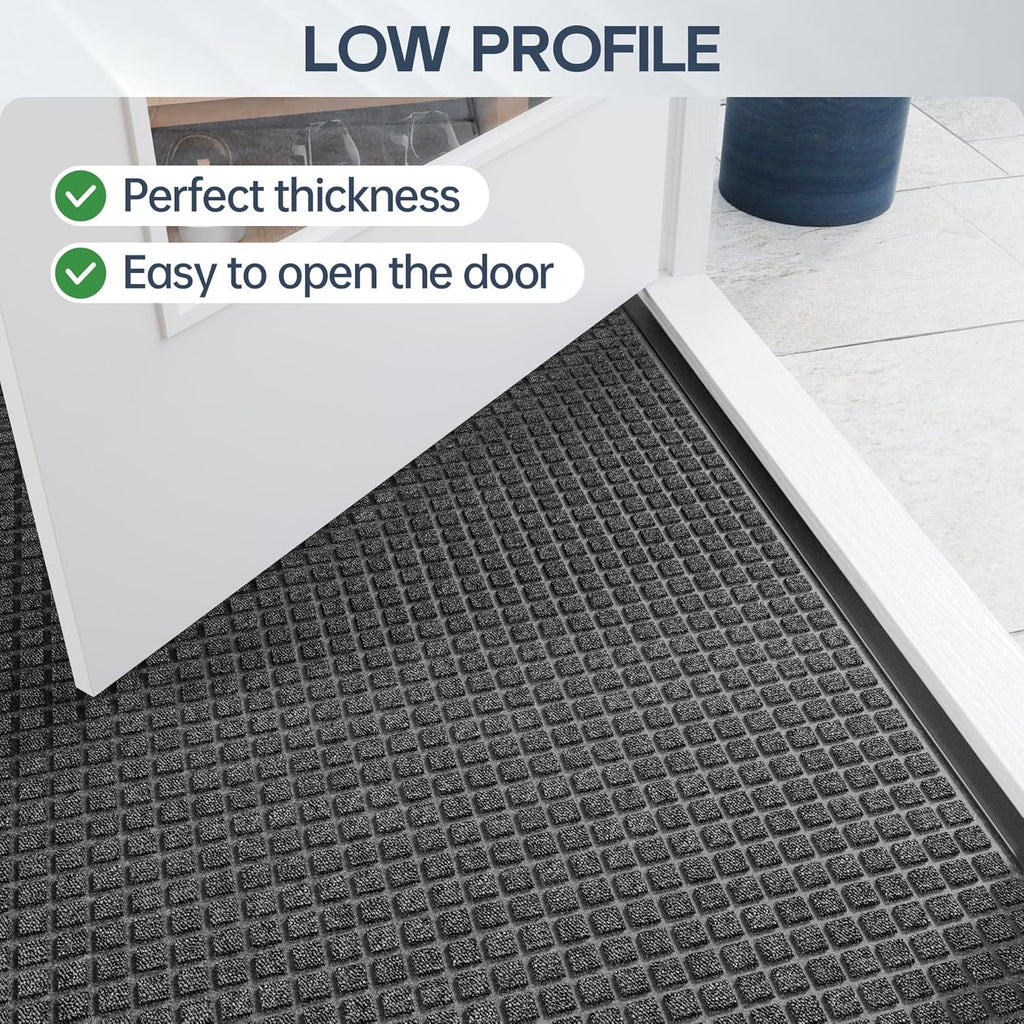 Amyracel Welcome Mat Indoor Door Mat, 36"x60" All Season Weather Outside Door Mat, Heavy Duty Outdoor Mats for Entry Floor, Stain and Fade Resistant, Low Pile Entry Mats for Inside Floor
