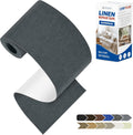 KING MOUNTAIN Linen Repair Patches, Self-Adhesive Fabric Patches, 4 X 63 inch Extra Size, Multi Color, Can be Used for Sofa Repair and Linen Clothes Repair (Charcoal Gray)