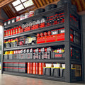 3125LBS Storage Shelves, 60.1" W Garage Shelving Heavy Duty, Adjustable Metal Shelving Unit, Storage Rack for Garage, Basement, Warehouse with Tool-Free Installation, 60.1" W x 24" D x 72.1" H