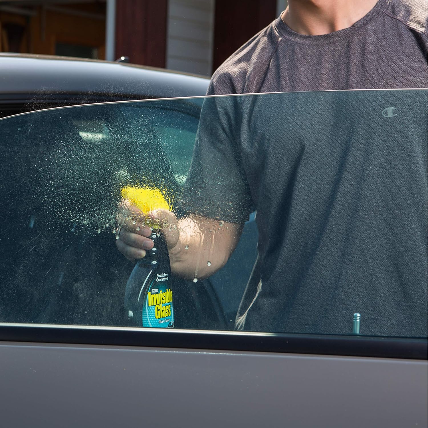Invisible Glass 92163 Premium Glass and Window Cleaner for Auto and Home Cleans Glass, Windows, Windshields, and More, Streak-Free, Ammonia-Free, Tint-Safe, 16 fl oz