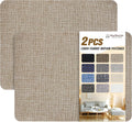 KING MOUNTAIN Coarse Linen Repair Patches, Self-Adhesive Linen Fabric Patches, 8X11 inch 2 PCS, Multi Color, Can be Used for Linen Sofa Repair and Linen Clothes Repair(8" x 11"-2PCS,Cocoa Color)