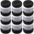 Blulu Plastic Dish Scrubbers for Dishes Pot Round Nylon Pad, Mesh Scouring Non Scratch Pads(Simple Colors,30 Pieces)