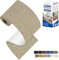 KING MOUNTAIN Linen Repair Patches, Self-Adhesive Fabric Patches, 4 X 63 inch Extra Size, Multi Color, Can be Used for Sofa Repair and Linen Clothes Repair (Cocoa Color)