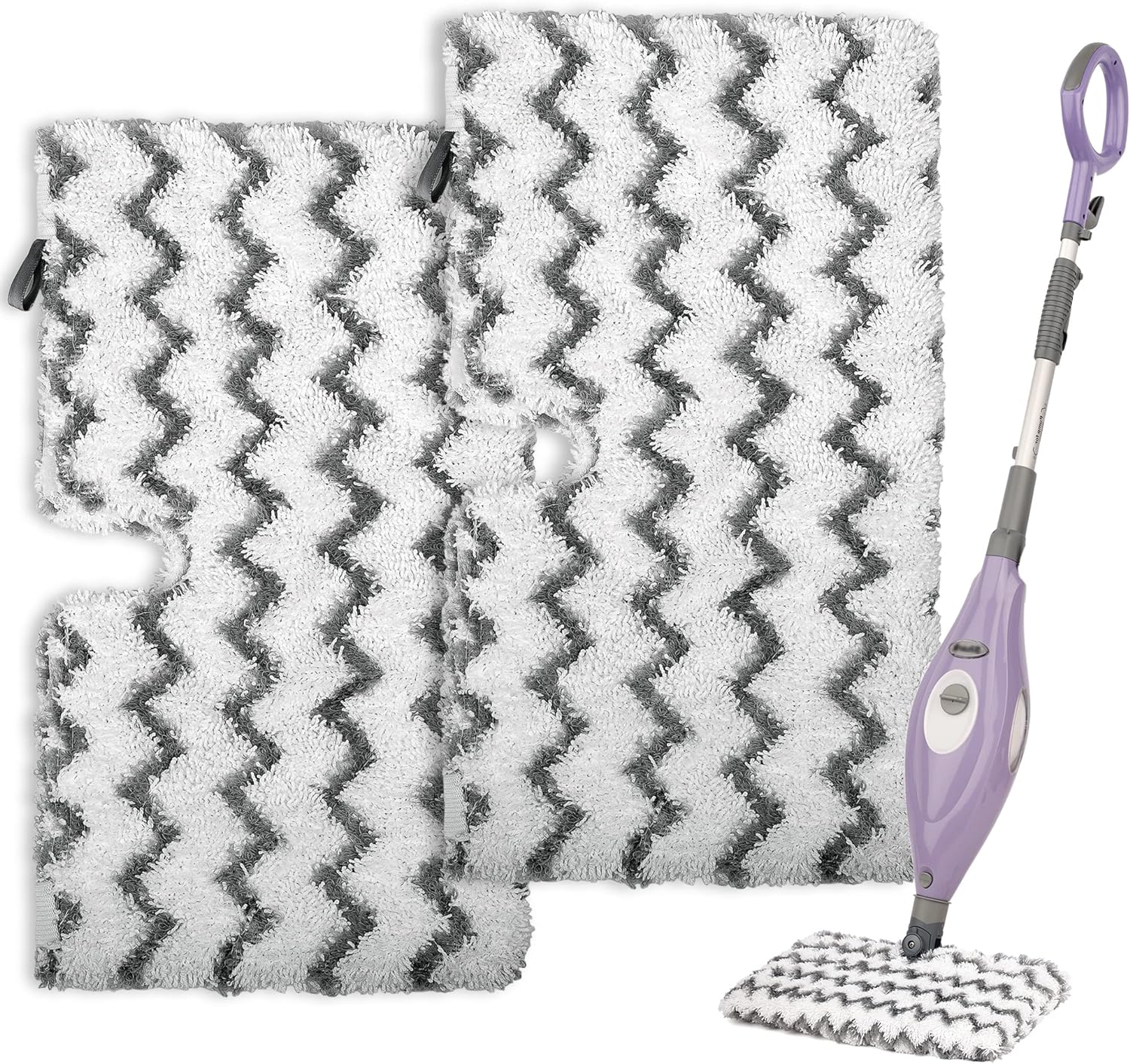 F Flammi Heavy-Duty Steam Mop Replacement Pad for Shark Steam Pocket Mop S3501 S3601 S2901 S2902 S3550 S3801 S3901 SE450 S3601D S3901D for All Hard Floors Soft Scrub Mop Pad for Shark