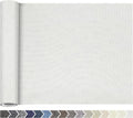 KING MOUNTAIN Fine Linen Repair Patches, Self-Adhesive Linen Fabric Patches, 12X40 inch Extra Size, Multi Color, Can be Used for Linen Sofa Repair and Linen Clothes Repair(12" x 40",White)