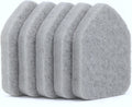 Replacement Scrubber Refill for Moku Home Extendable Tub Tile Shower Brush for Cleaning Non-Scratch (5X Scrubber Sponge Gray)