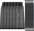 Shappy 24 Pieces Washing Machine Lint Traps and Cable Ties Set 6 Nylon Mesh Lint Trap for Discharge Hoses and 18 Cable Ties Fits Most Washing Machines(Black)