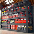 60.1" W Garage Shelving 3125LBS Metal Shelving Extra Wide Storage Shelves Adjustable 5 Tier Garage Shelves Industrial Metal Shelf for Basement Warehouse Shop 60.1" W x 24.1" D x 72" H
