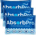 Rechargeable Dehumidifier Bag 3-Pack - 100g Reusable Moisture Absorbers - Silica Gel Packets for Bins, Totes, Gun Safe, Food Storage, Clothes, Cars, and Boats