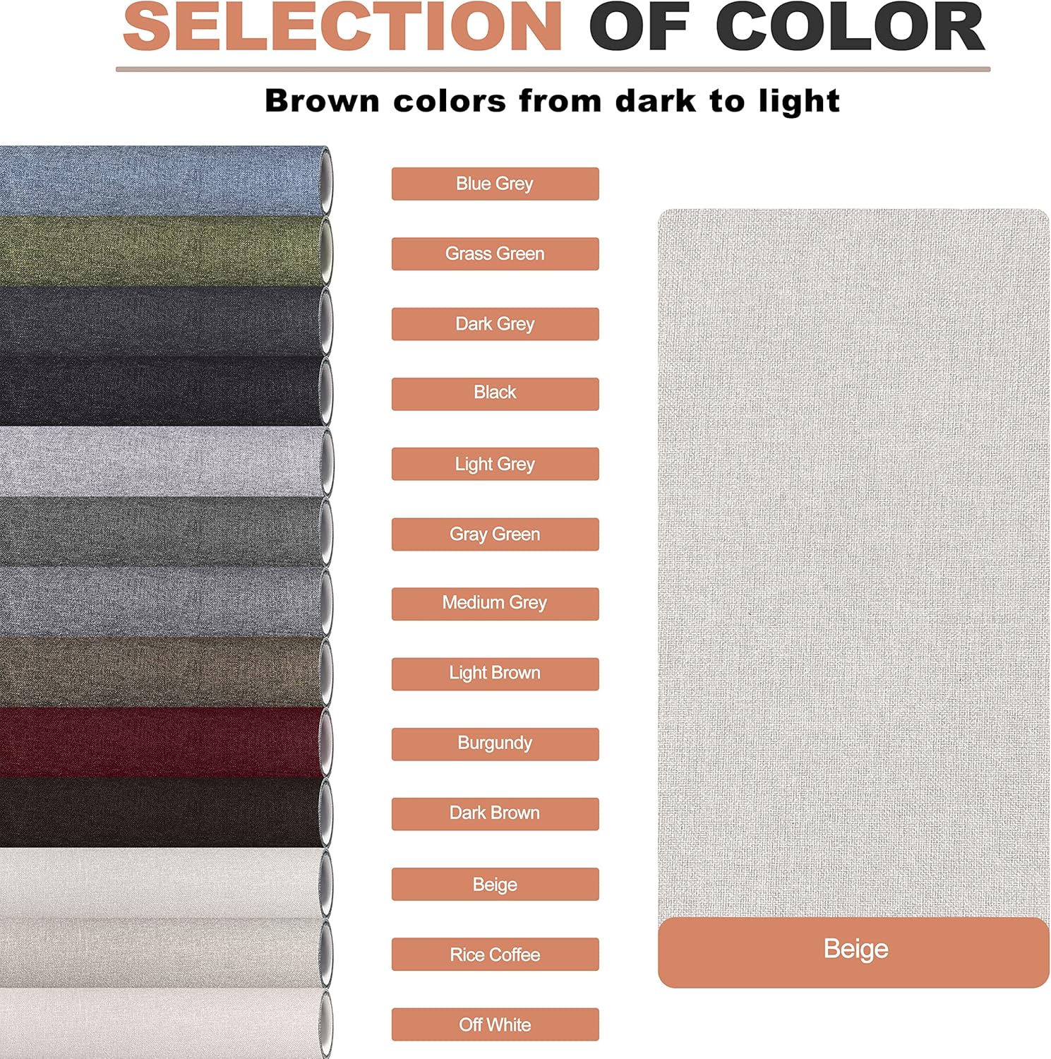 Fine Linen Fabric Patches, Self-Adhesive, Extra Large 12x40 Inch, Multi Color, for Sofa & Clothes Repair