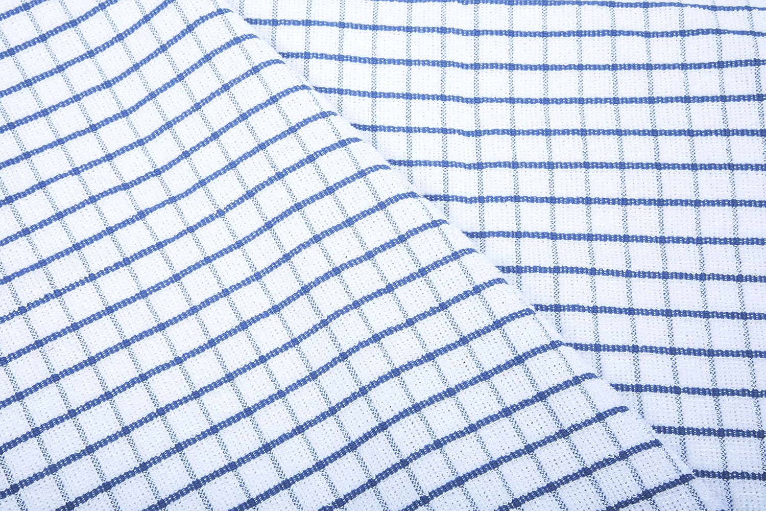 AMOUR INFINI Terry Dish Towels Pack of 4 Highly Absorbent Quick Dry Super Soft 20x28 Inch Kitchen Towel with Hanging Loop for Cleaning & Drying Dishes (Blue)