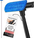 Tyroler Professional Window Squeegee for Home,1 ft-12.5 ft Long Squeegee for Window Cleaning, 2-in-1 Window Cleaning Squeegee Kit, Indoor & Outdoor Window Cleaner Tool for High Windows & Glass