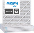 Aerostar 21 1/2x21 1/2x1 MERV 13, Pleated Air Filter, 21 1/2 x 21 1/2 x 1, Box of 6, Made in the USA