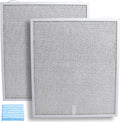 S99010430-002 Range Hood Filter 15-3/4" x 13-7/8" x 3/8", 2 Pack Aluminum Mesh Grease Range Hood Filter Compatible with Broan Nutone Kitchen Exhaust Fan Filters 4512880 99010430-002