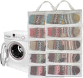 Mesh laundry bags for washing machine, can wash 10 pairs of socks, maintain shape, keep one pair,Laundry room organization suitable for socks and small items, 2pcs (Large)