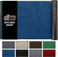 GORILLA GRIP Traffic Guard Door Mat, 72x48, Heavy Duty Welcome Mats, Commercial Office Space Doormat, Waterproof, Fade Resistant, Strong Rubber Backing, Low Profile, Shoe and Boot Scraper, Blue