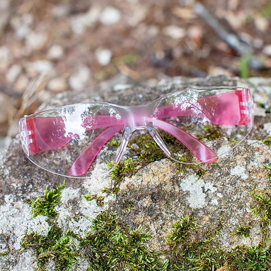 BISON LIFE Safety Glasses - Scratch Resistant Wrap Around Eyewear, Polycarbonate ANSI Z87.1 Impact Resistant Lens