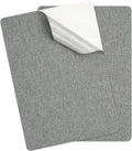 PATIKIL 8x11 Inch Linen Repair Patches, 2Pcs Self-Adhesive Fabric Patch for Sofas Tote Bags Furniture Car Seats Clothes Tents, Light Gray