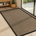 LEKEEPGO Door Mat Indoor Entrance 24"x36", Absorbent Indoor Door Mat, Non Slip Rubber Backing Inside Door Mats, Washable Floor Mat, Low-Profile Doormat for Front Door, Entryway, Entrance, Black