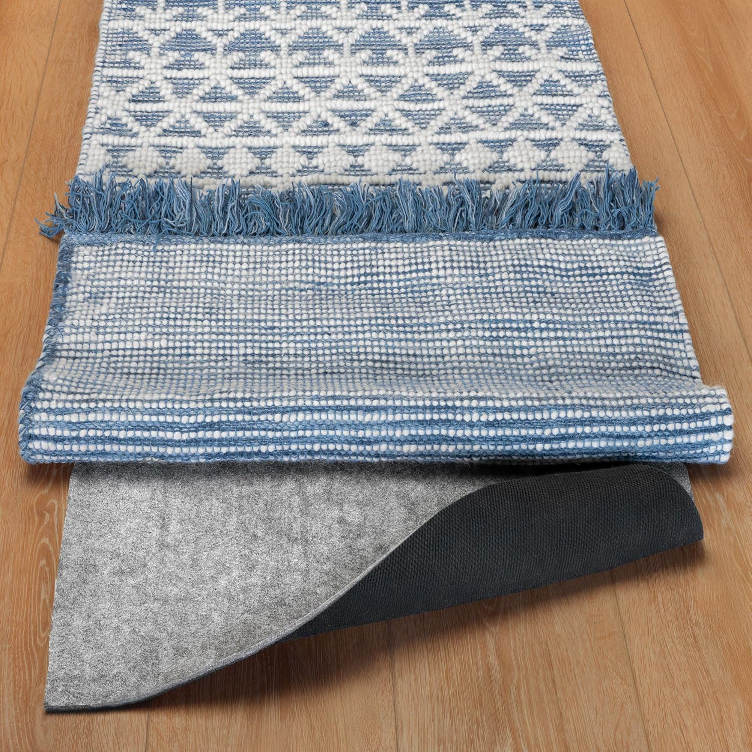 RUGPADUSA - Dual Surface - 2'6" x 8' - 1/8" Thick - Felt + Rubber - Non-Slip Backing Rug Pad - Adds Low-Profile Comfort and Protection