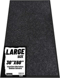 Front Door Mat Indoor Outdoor Entrance, 30" x 60" Dirt Resistant and Absorbent Door Mat, TPR Backing Non-Slip Doormats, Easy to Clean, Low Profile Welcome Floor Mat for Outside Entry